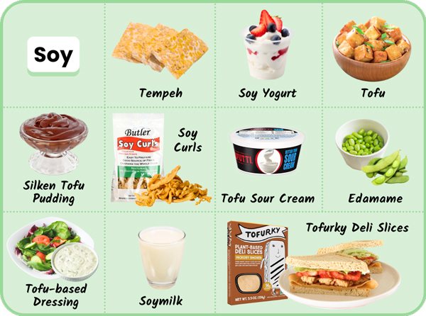 Soy product examples