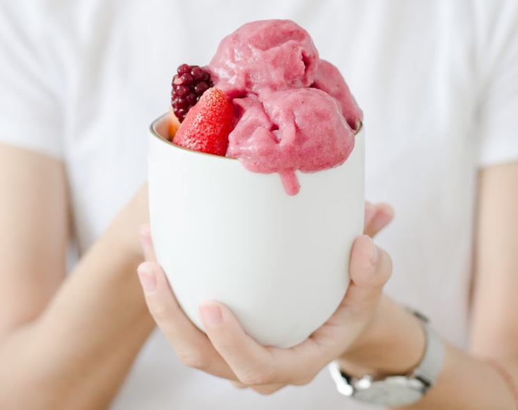 Helado de plátano