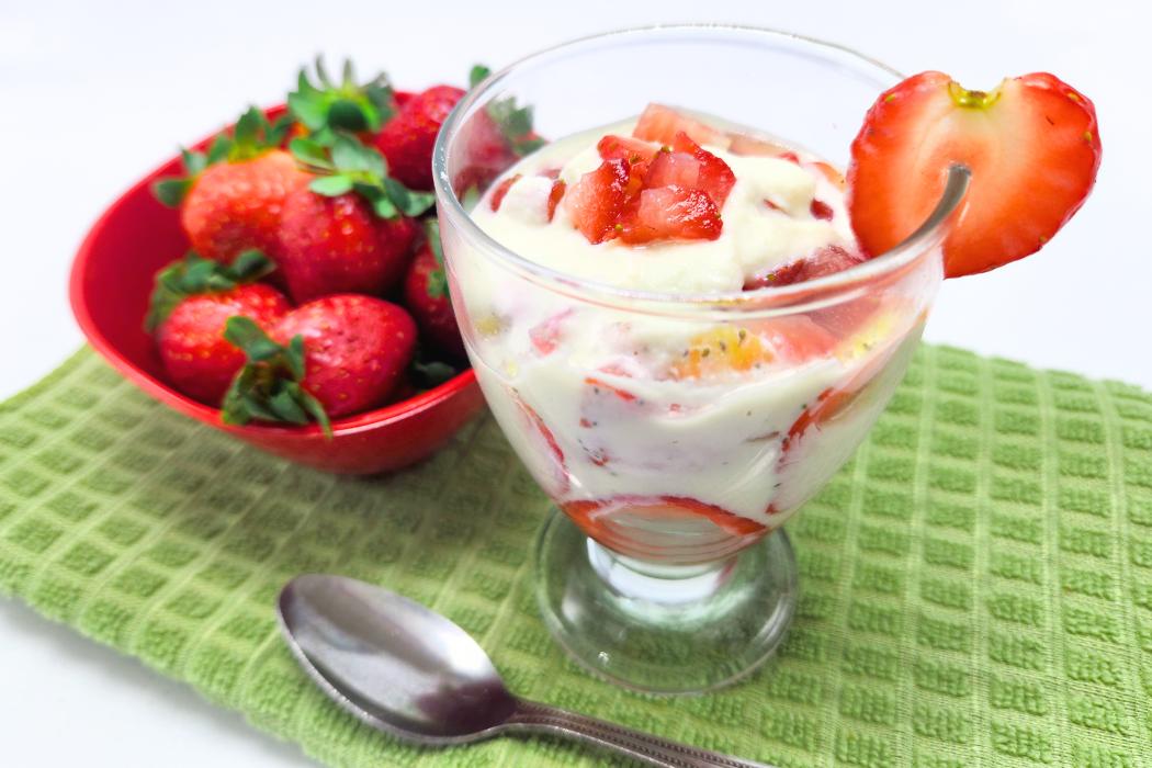 Fresas con crema