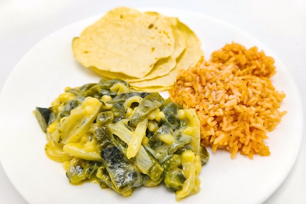 Rajas de chile poblano